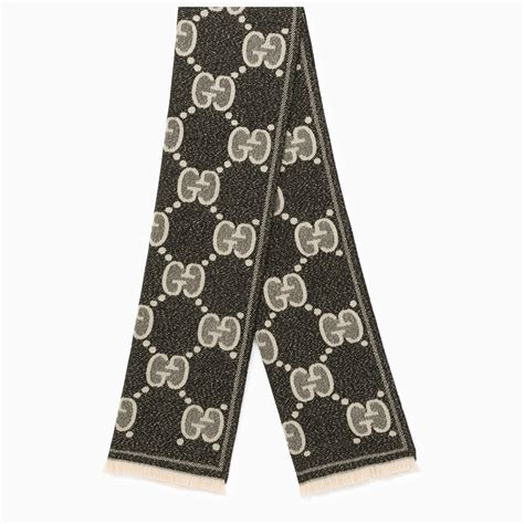 echarpe gucci noire|Gucci Écharpe En Jacquard à Motif GG .